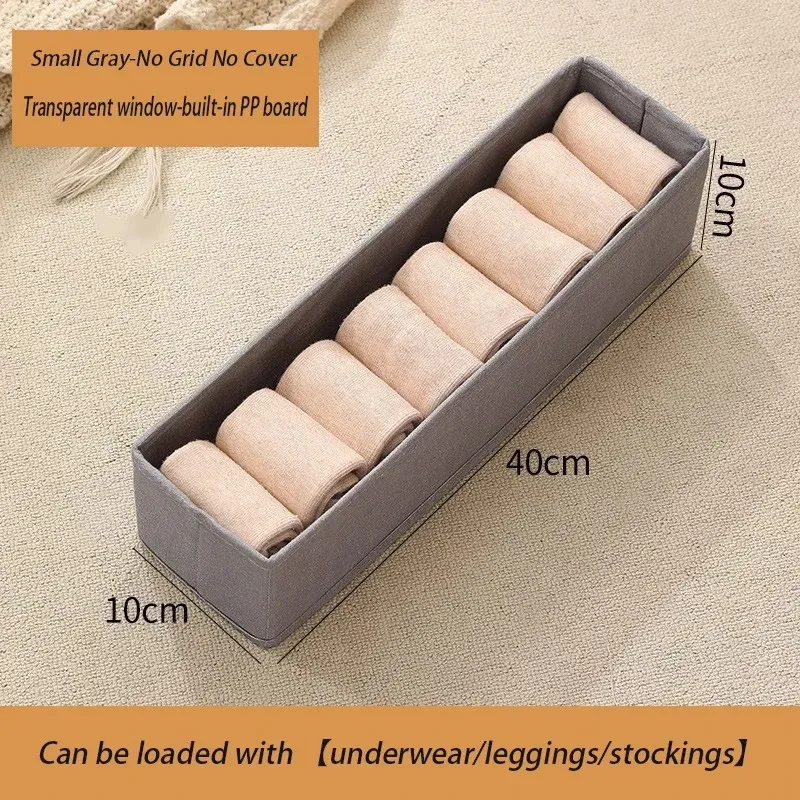 Boîte de rangement pliable en tissu pour pantalons, organisateur de vêtements pour armoire et tiroir, chambre et dressing 7