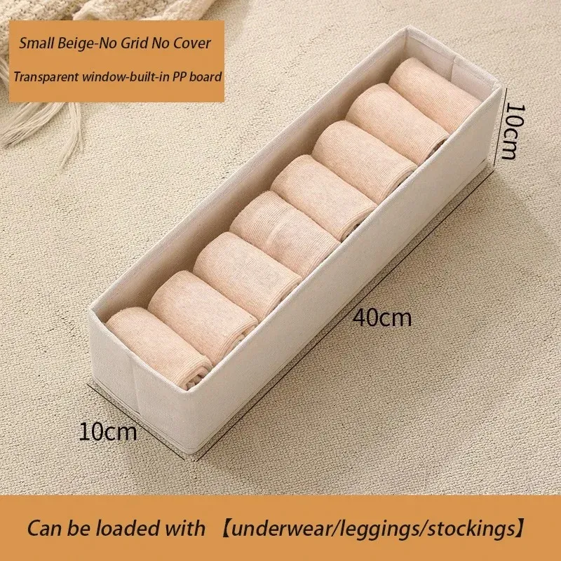 Boîte de rangement pliable en tissu pour pantalons, organisateur de vêtements pour armoire et tiroir, chambre et dressing 13