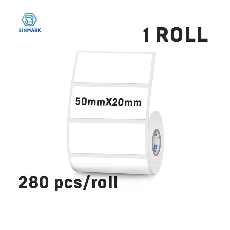 Étiquette thermique autocollante blanche 50 mm pour vêtements, compatible imprimantes Phomemo et SINMARK 14