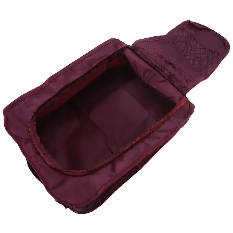 Sacs à chaussures portables, organiseur de voyage pliable multifonction, pochette de rangement unie de grande capacité 3