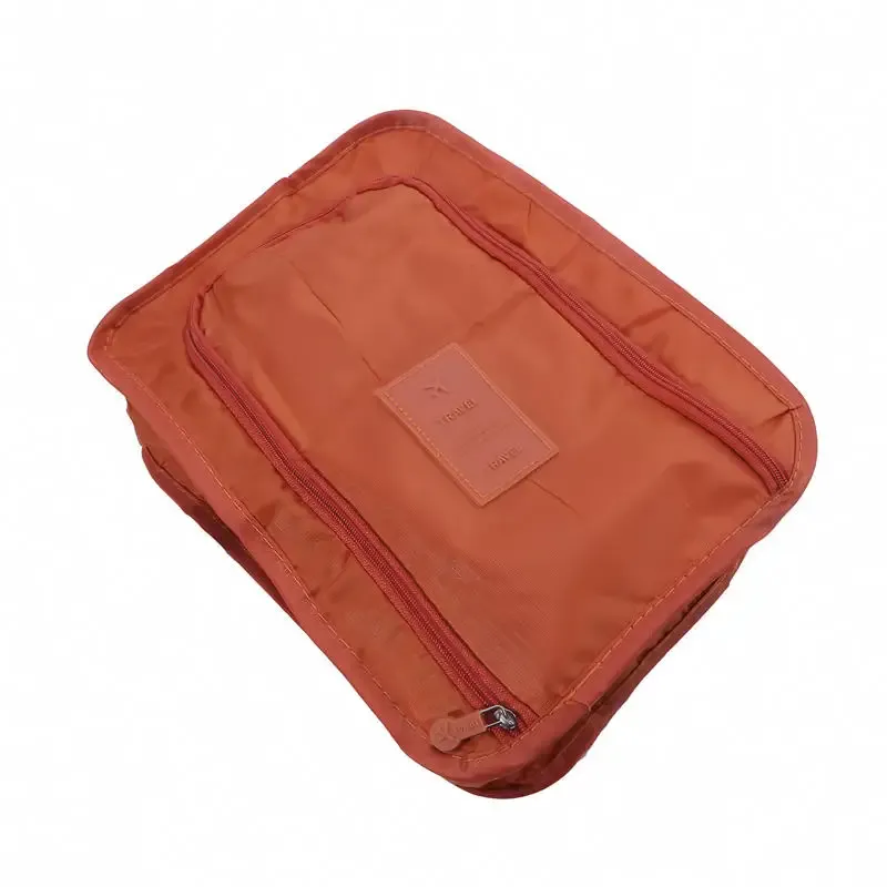 Sacs à chaussures portables, organiseur de voyage pliable multifonction, pochette de rangement unie de grande capacité 8