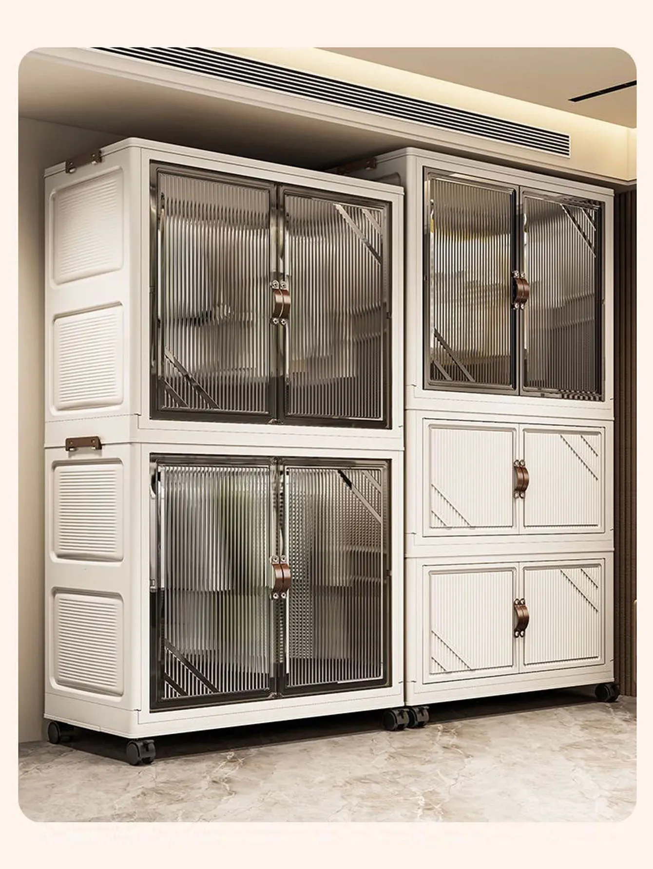 Armoire de rangement pliante, vue d'ensemble