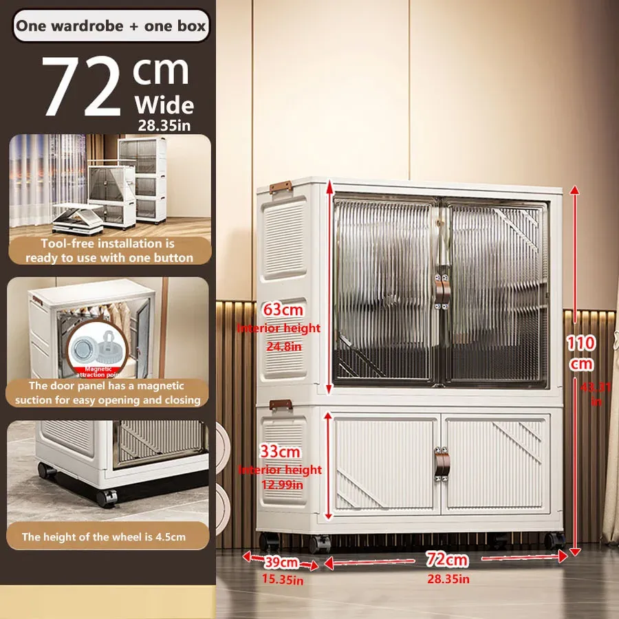 Armoire de rangement pliable 11