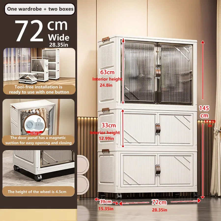 Armoire de rangement pliable 22