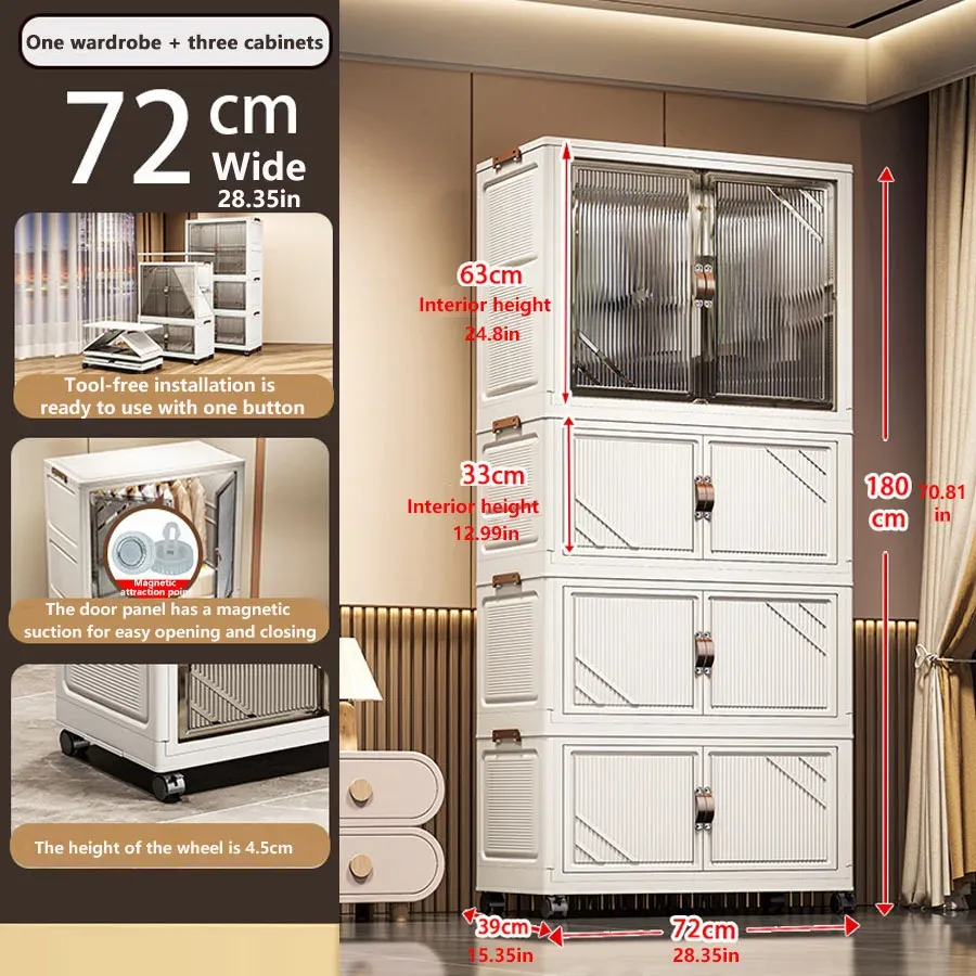 Armoire de rangement pliable 20