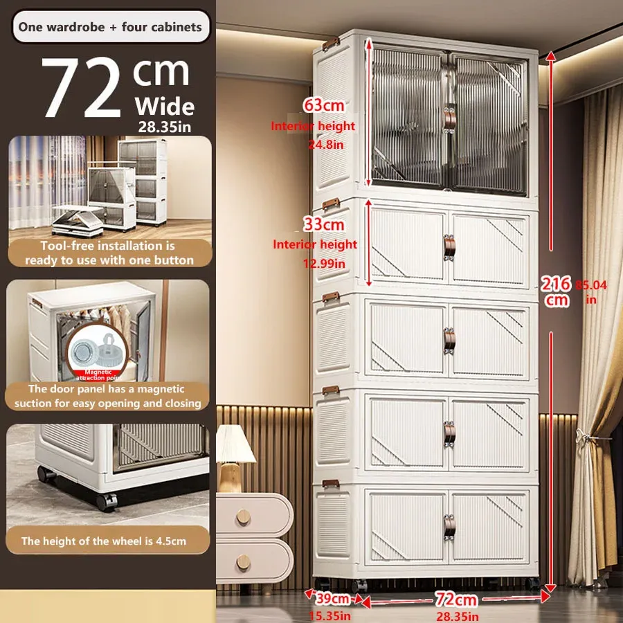 Armoire de rangement pliable 18