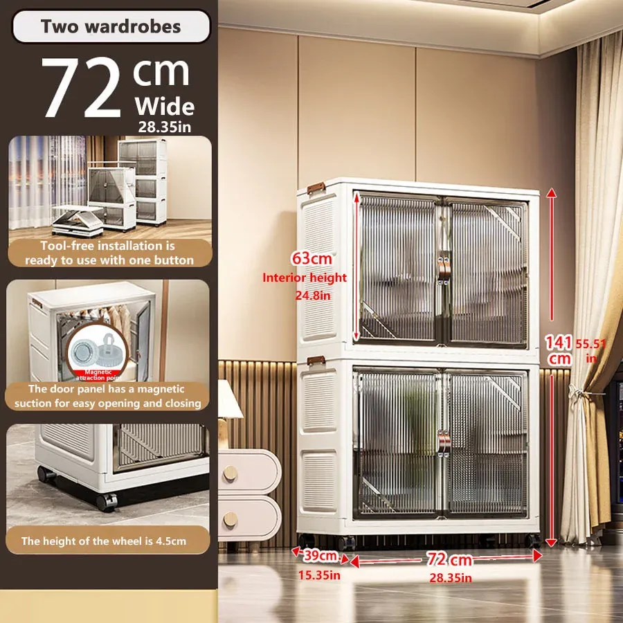 Armoire de rangement pliable 17