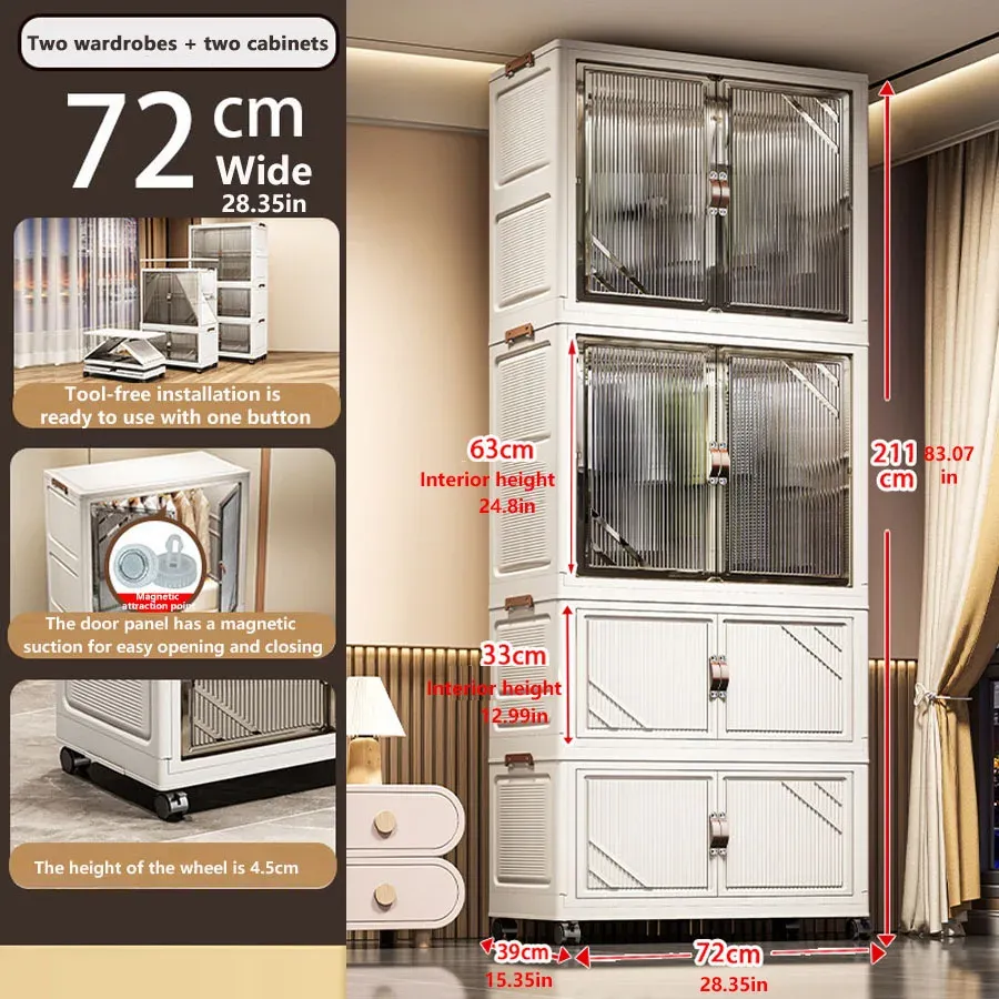 Armoire de rangement pliable 19
