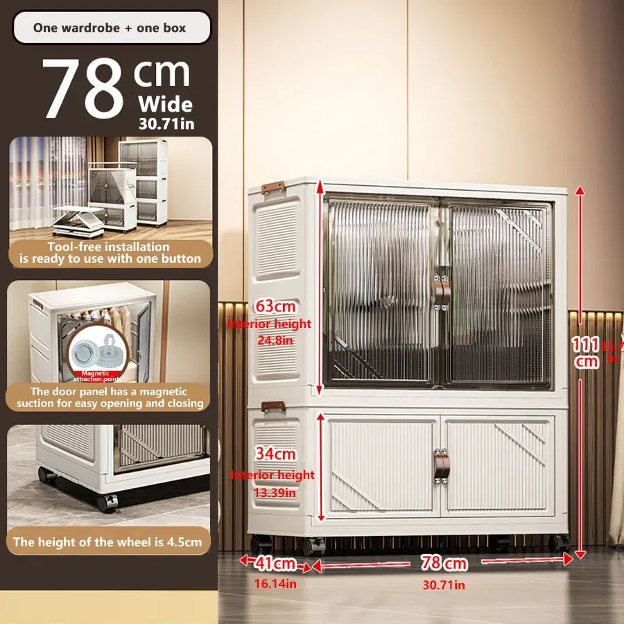 Armoire de rangement pliable 23