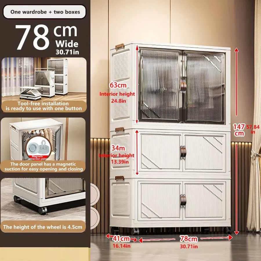 Armoire de rangement pliable 12