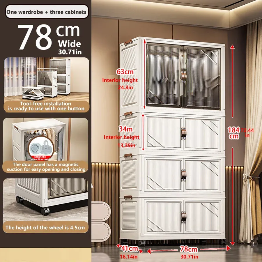 Armoire de rangement pliable 14