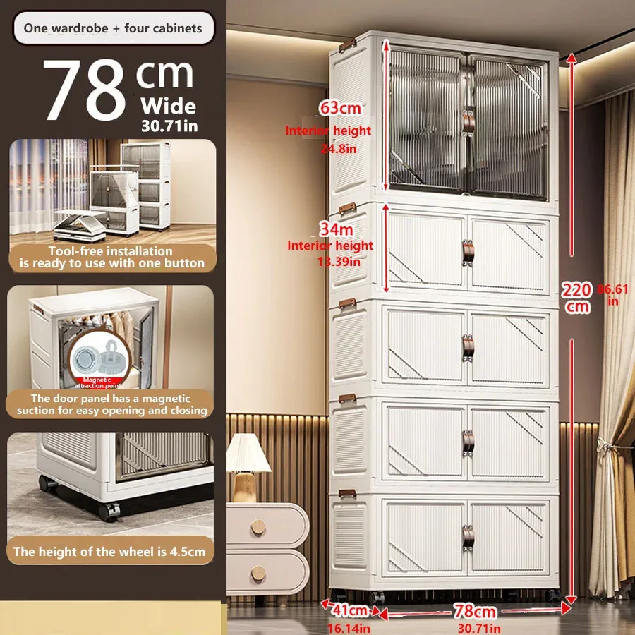Armoire de rangement pliable 15