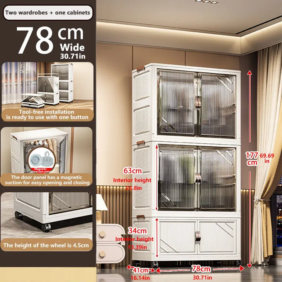 Armoire de rangement pliable 8