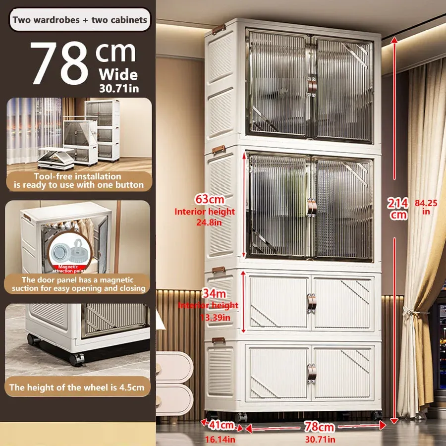 Armoire de rangement pliable 9