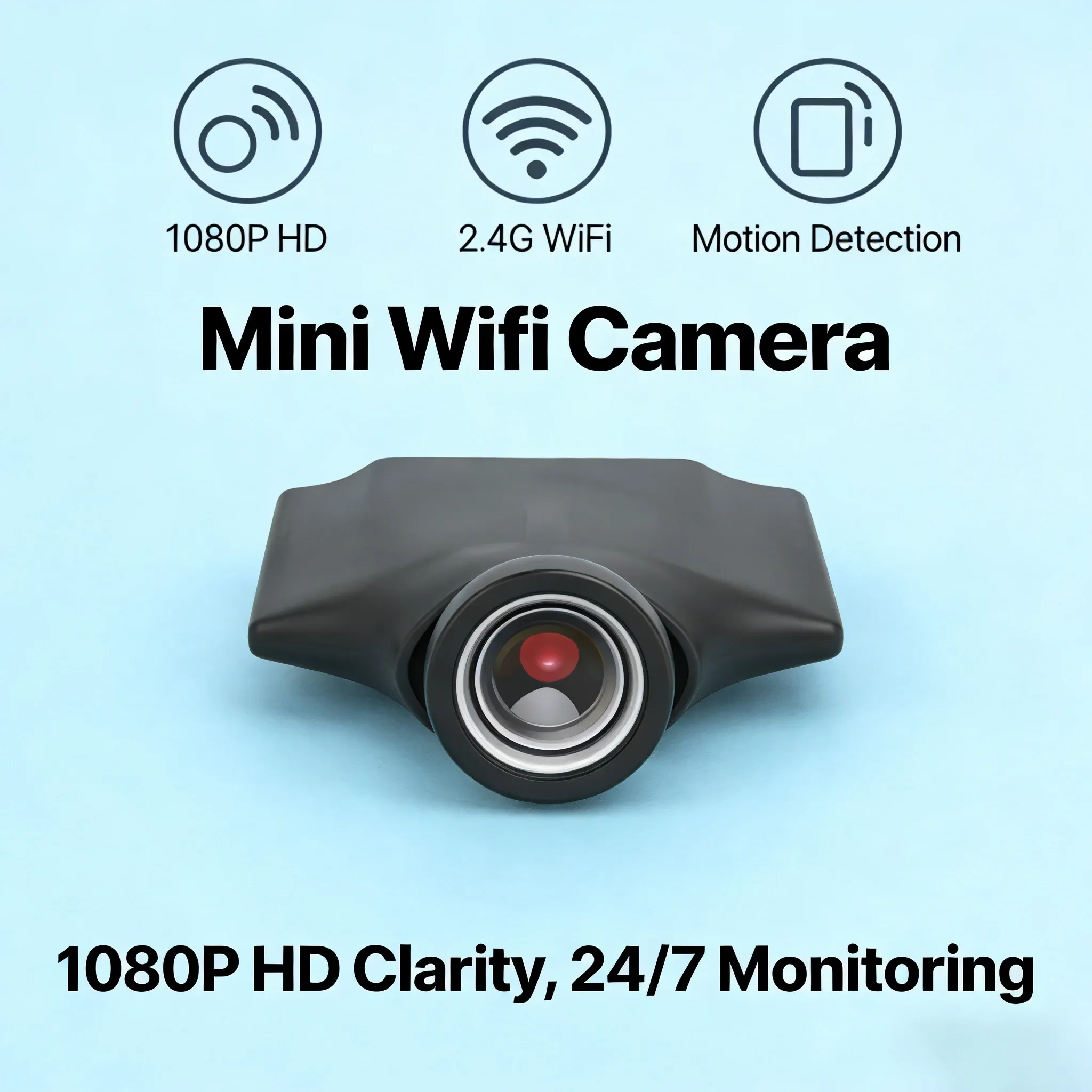 Module de caméra miniature DIY, caméra Wi-Fi, enregistreur vidéo HD 1080p, détection de mouvement, caméra de surveillance domestique, vision à distance 2