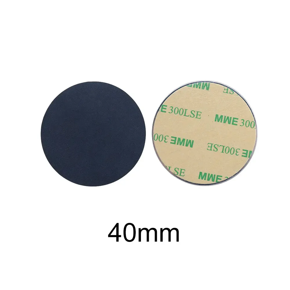 Plaques métalliques magnétiques noires JCD (lot de 10) pour support de téléphone de voiture, disques autocollants universels 11