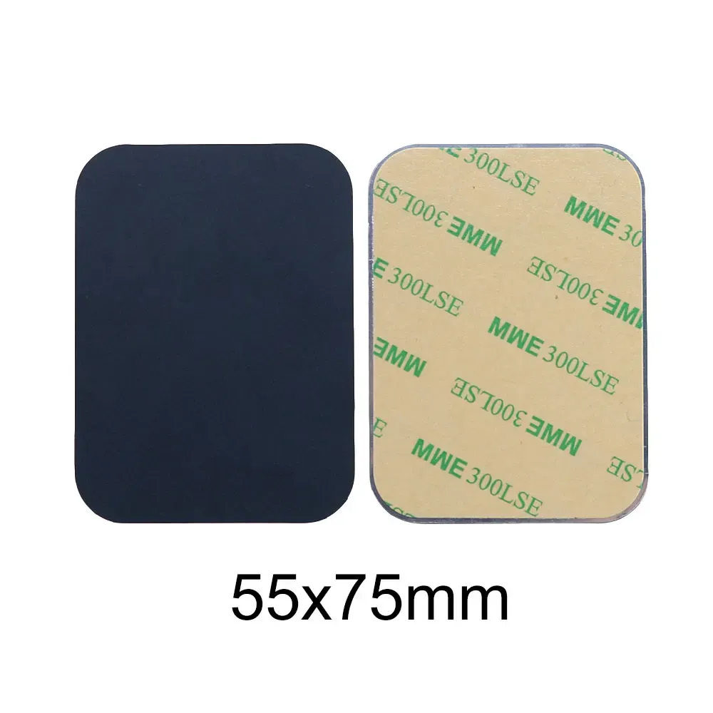 Plaques métalliques magnétiques noires JCD (lot de 10) pour support de téléphone de voiture, disques autocollants universels 7