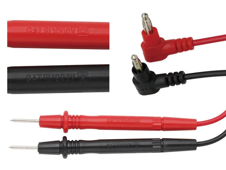Sonde de test avec ses cordons rouge et noir