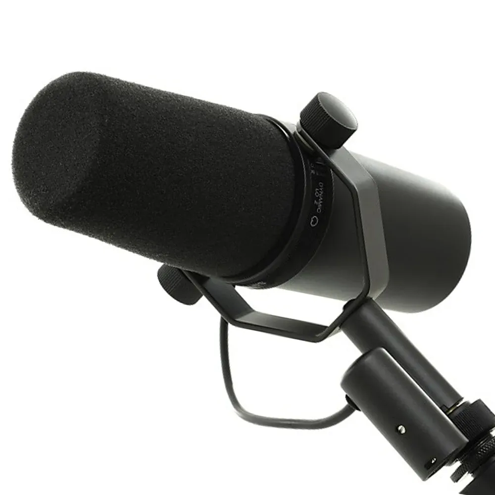 Microphone dynamique cardioïde SM7B à réponse en fréquence sélectionnable pour scène, enregistrement et podcasting 4