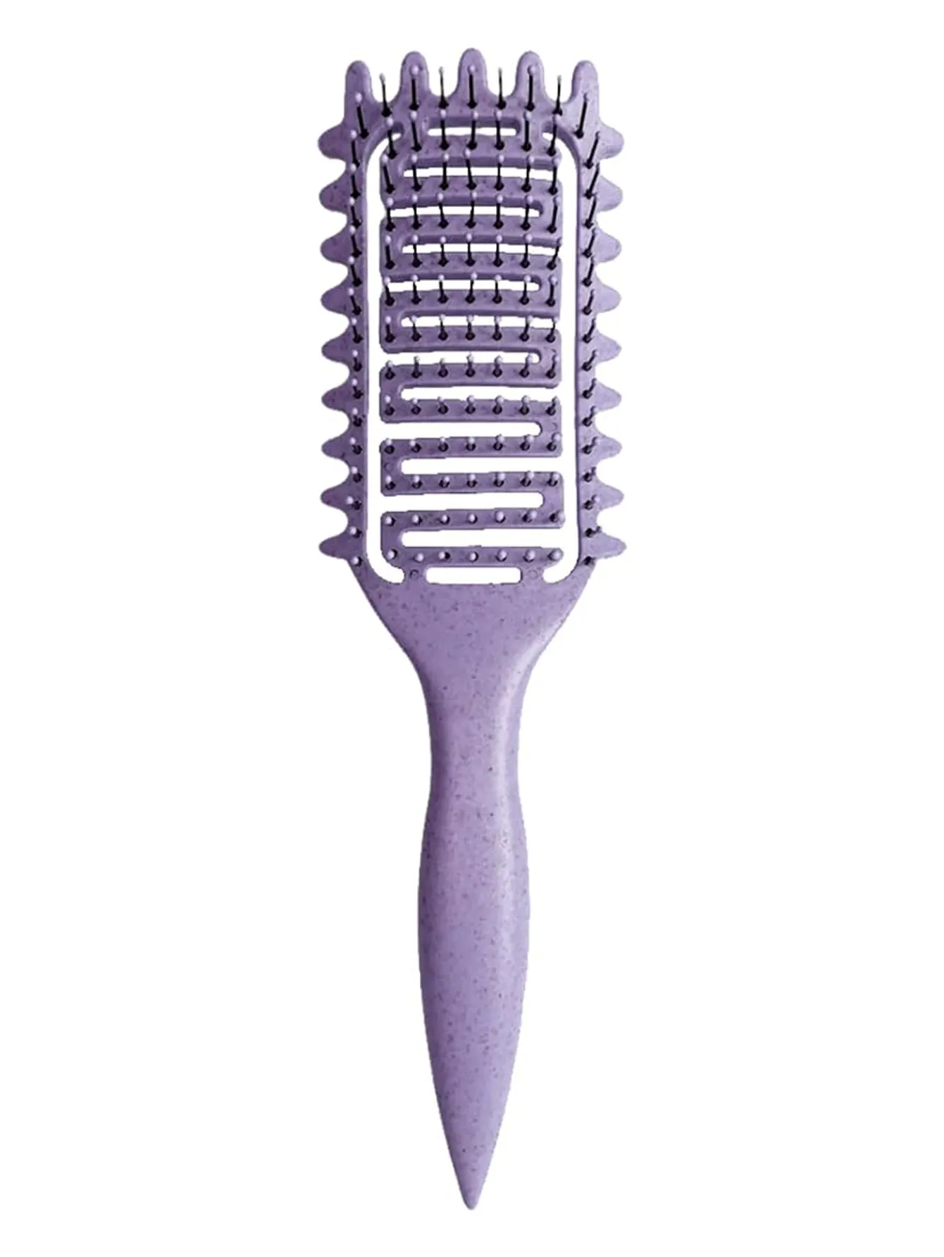 Brosse coiffante 3 en 1 pour boucles, brosse démêlante ajourée et peigne 8