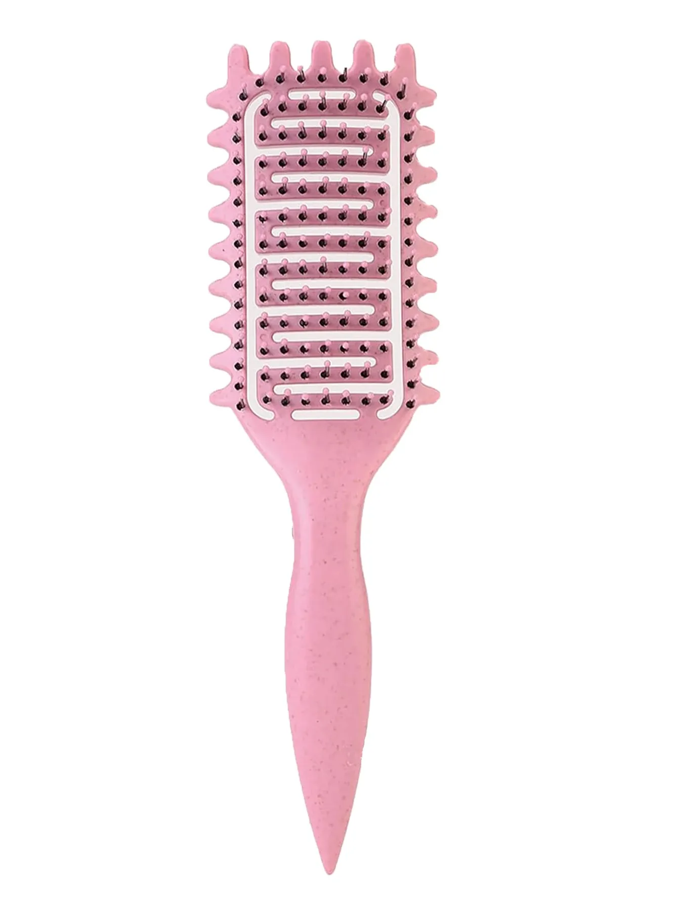 Brosse coiffante 3 en 1 pour boucles, brosse démêlante ajourée et peigne 9