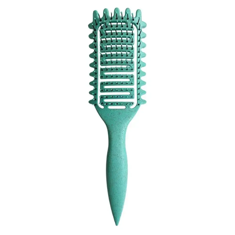 Brosse coiffante 3 en 1 pour boucles, brosse démêlante ajourée et peigne 12