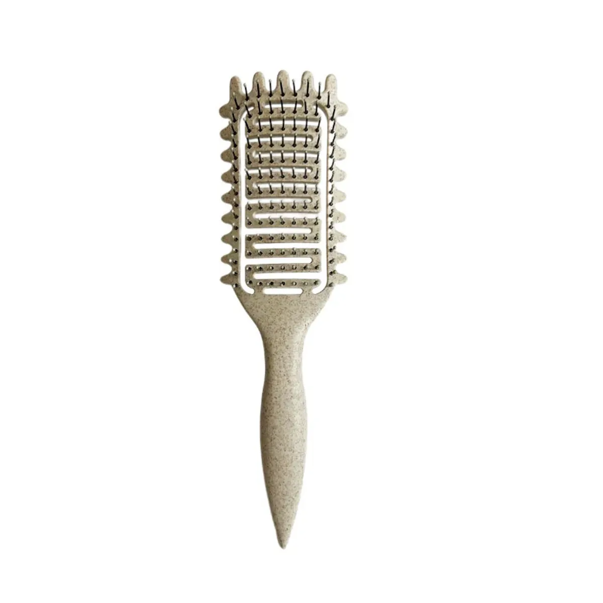Brosse coiffante 3 en 1 pour boucles, brosse démêlante ajourée et peigne 11