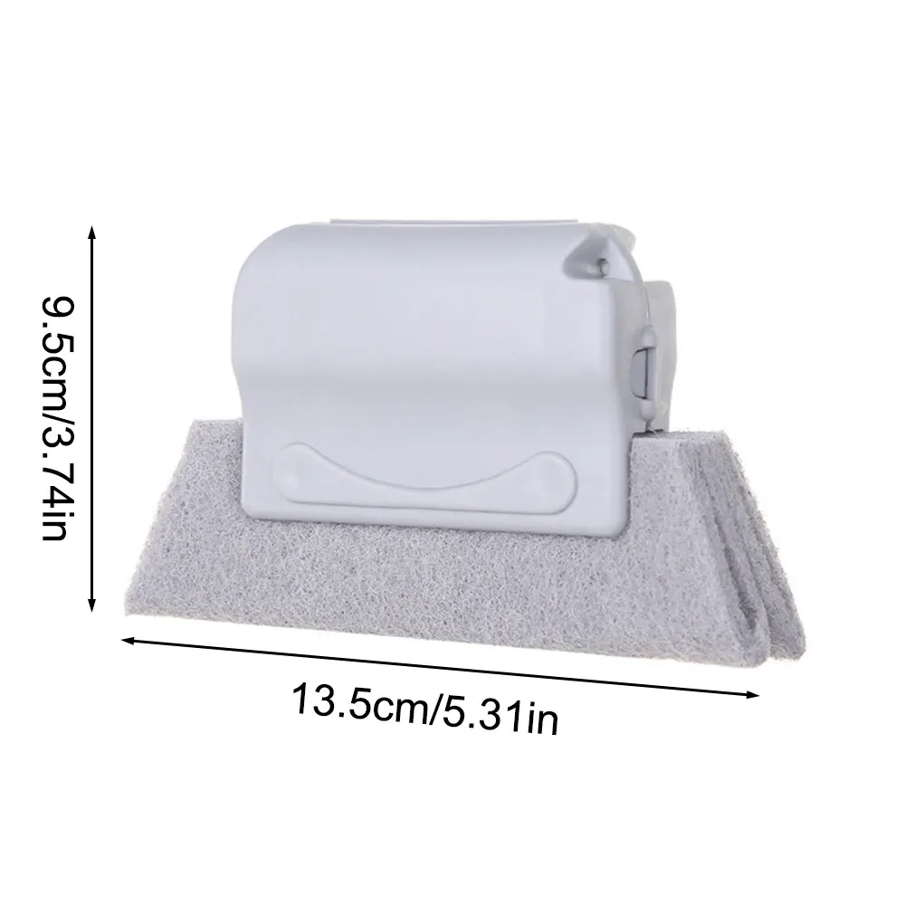 Brosse de nettoyage réutilisable et lavable pour rainures de fenêtre, idéale pour interstices, angles et fentes 6