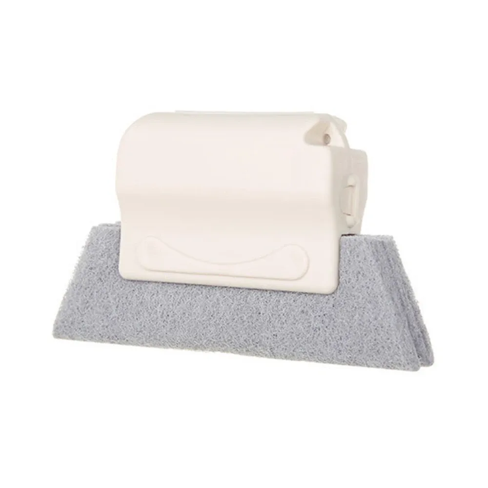 Brosse de nettoyage réutilisable et lavable pour rainures de fenêtre, idéale pour interstices, angles et fentes 11