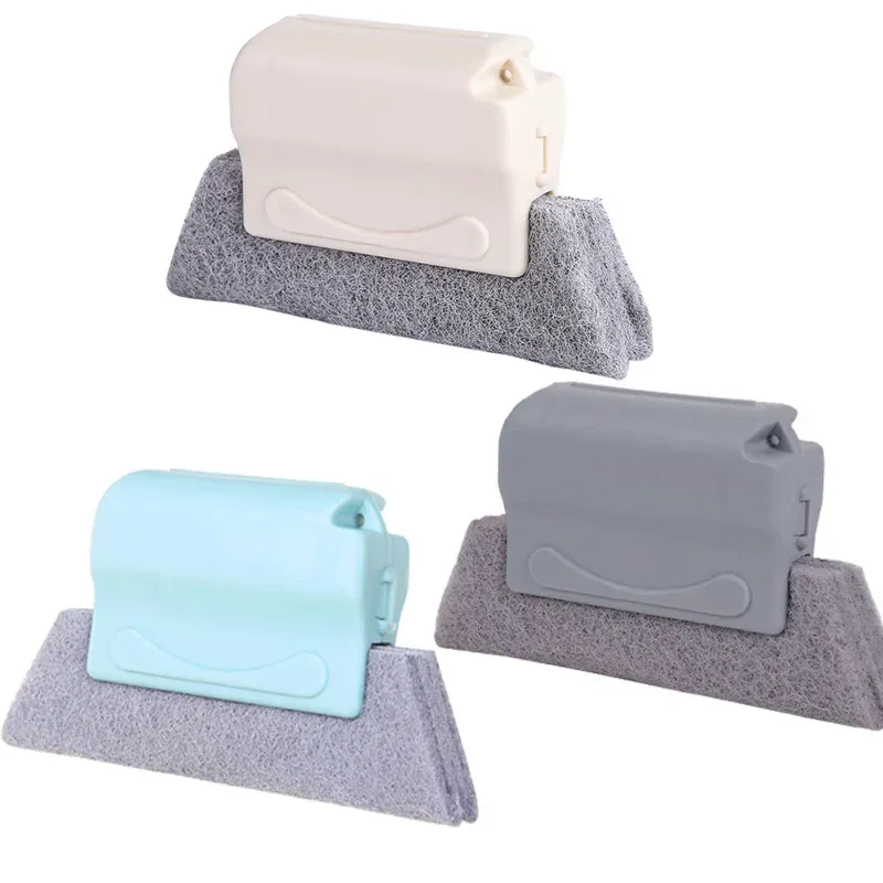 Brosse de nettoyage réutilisable et lavable pour rainures de fenêtre, idéale pour interstices, angles et fentes 10