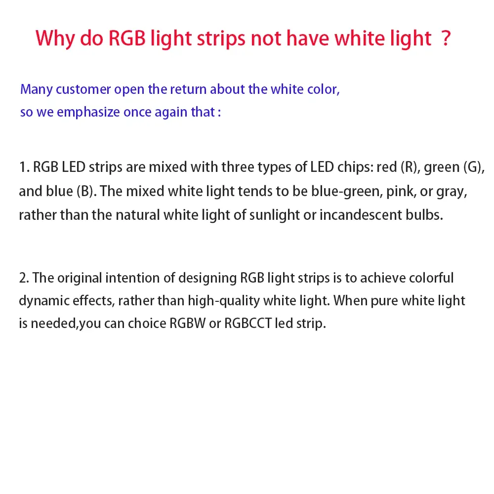 Ruban néon RGB connecté, vue d'ensemble