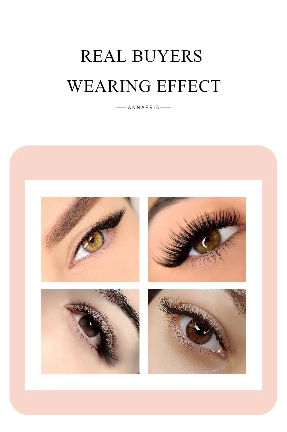 Extensions de cils, finition soignée