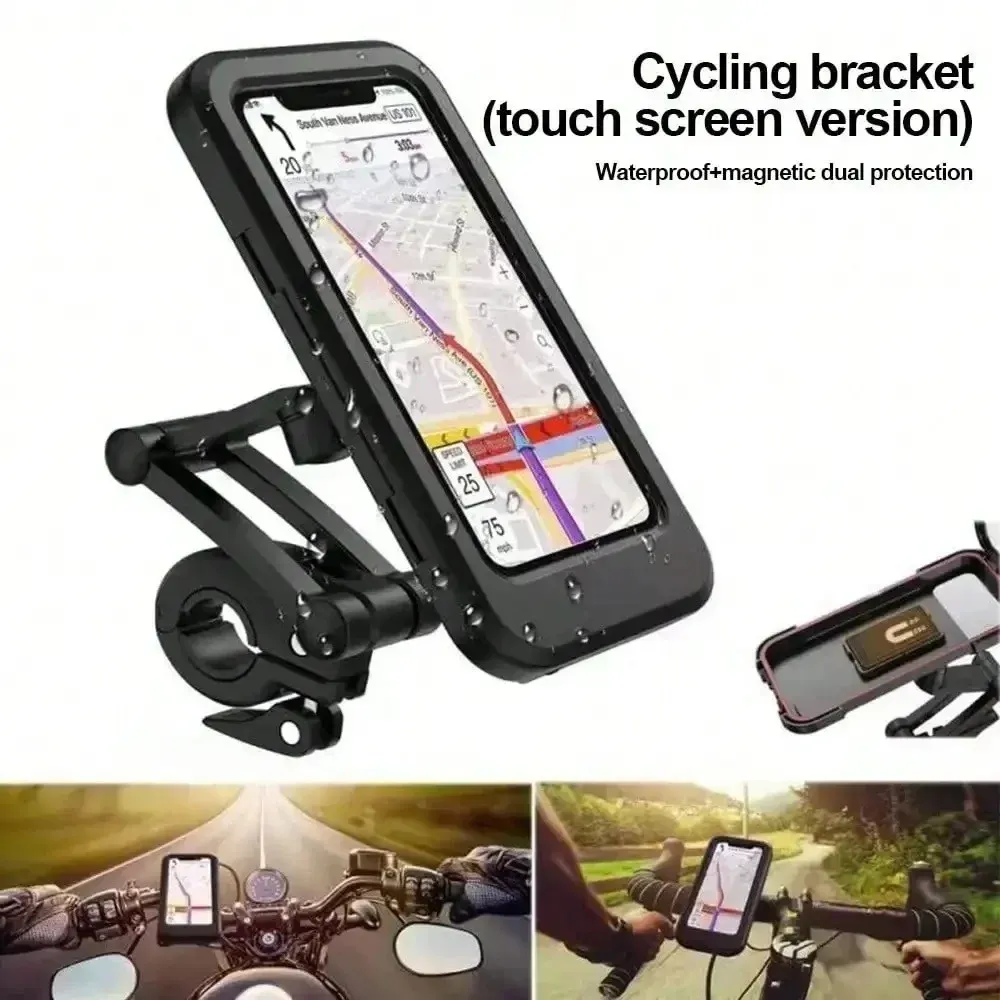 Détail de la fixation magnétique du support moto