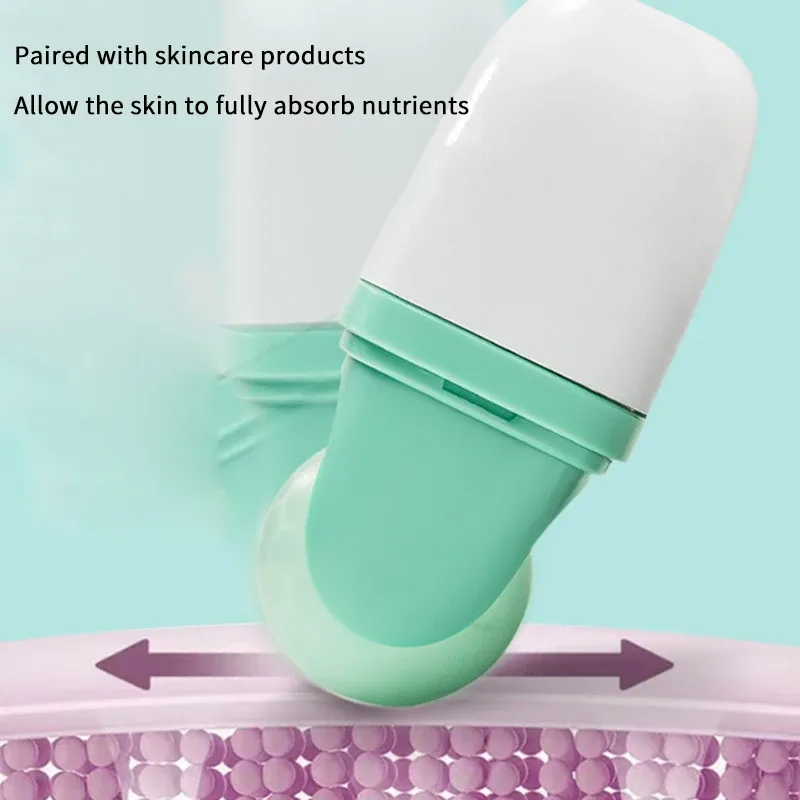 Rouleau de glace double tête pour le visage et les yeux, soulagement des migraines et des petites blessures 2