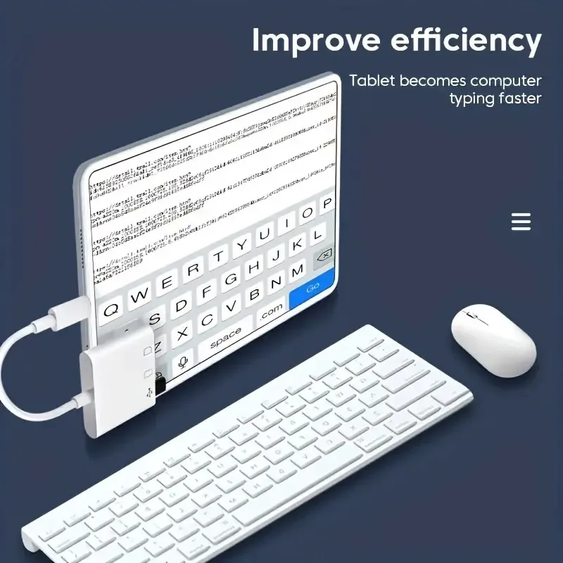 Lecteur de carte USB-C compact vue de côté