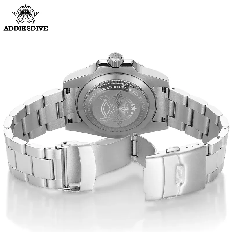ADDIESDIVE Montre classique pour homme avec lunette en céramique, étanche 200 m, montre à quartz décontractée, modèle BGW9, montre cadeau à affichage lumineux bleu, réf. MY-H3-2 5