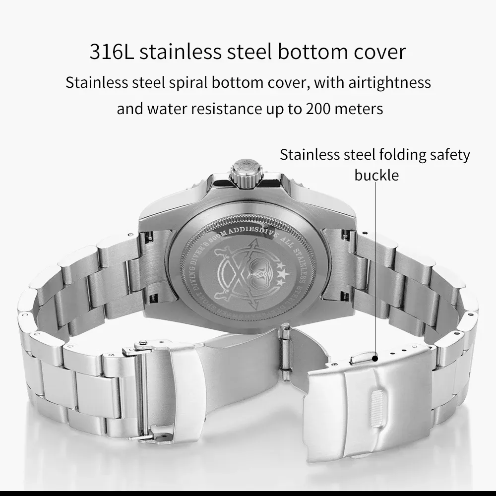 Montre ADDIESDIVE H3 de profil