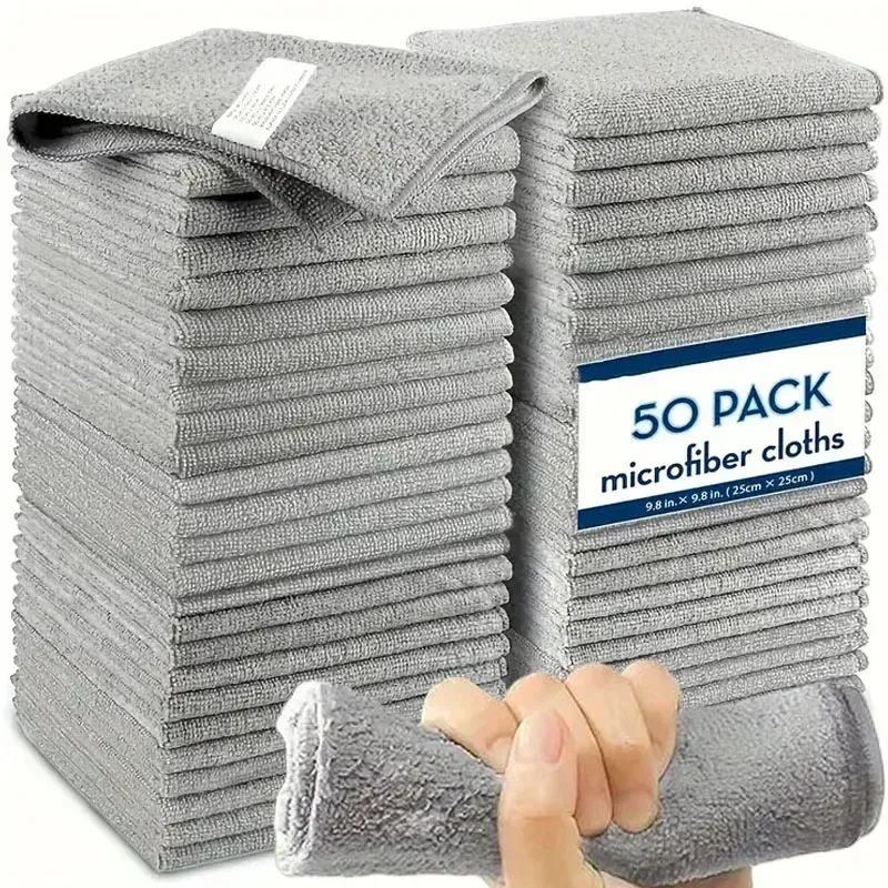 Chiffons de nettoyage en microfibre réutilisables, absorbants et doux, pour vélo, voiture et cuisine - Image 1
