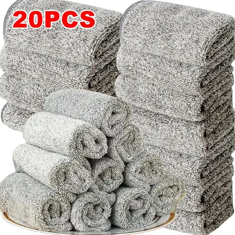 Chiffons de nettoyage en microfibre réutilisables, absorbants et doux, pour vélo, voiture et cuisine 6