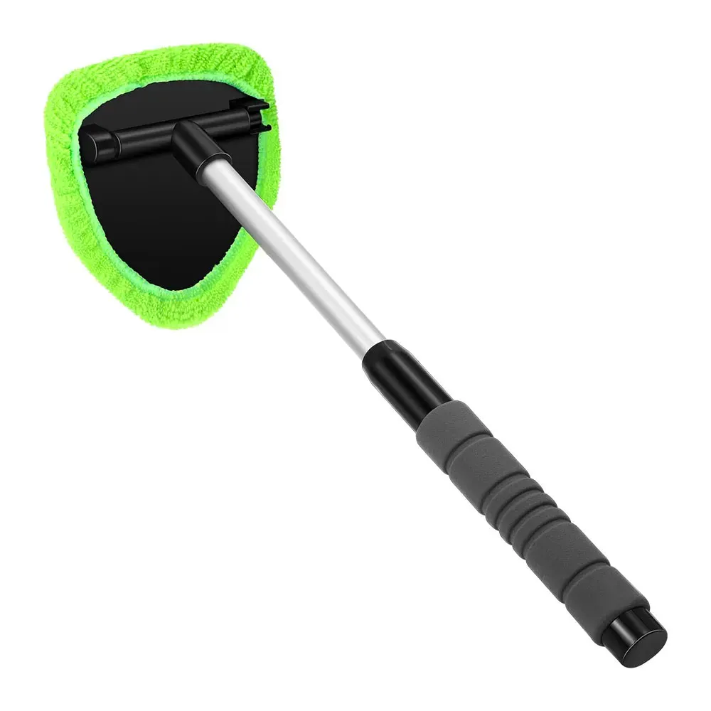 Ensemble de brosses télescopiques en microfibre pour pare-brise et vitres de voiture, avec raclette anti-buée 8