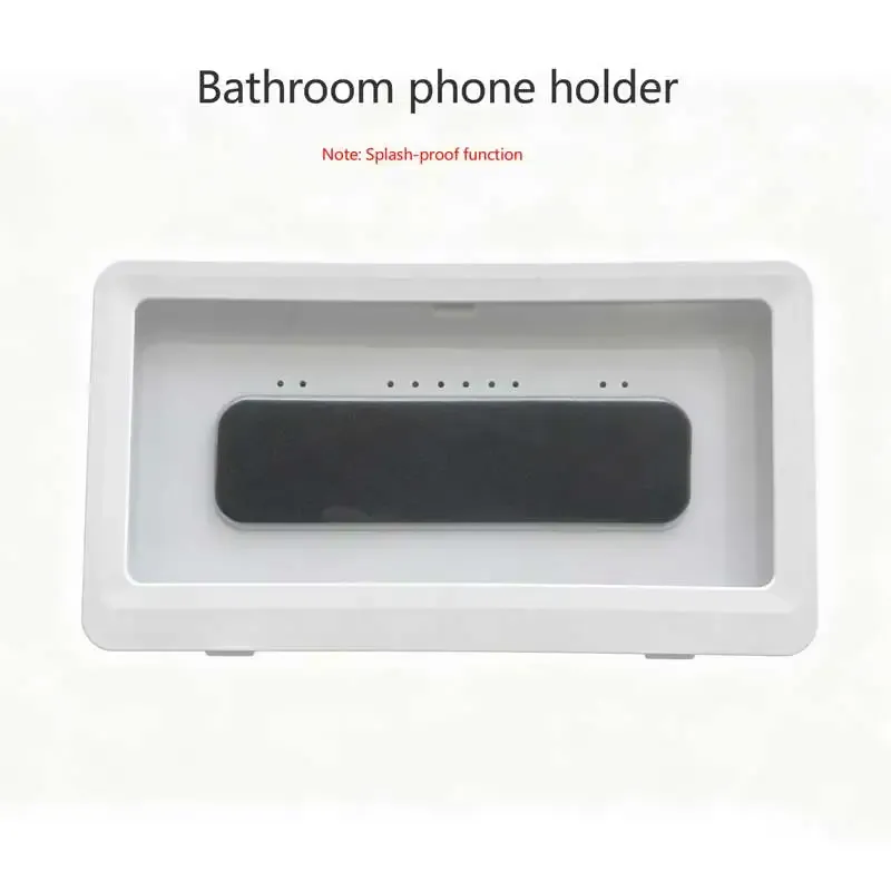 Boîtier mural étanche pour téléphone portable, protection et support tactile pour salle de bain et cuisine 6