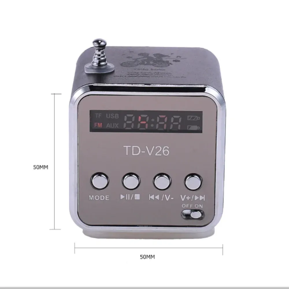 Mini haut-parleur Bluetooth TD-V26 accessoires inclus