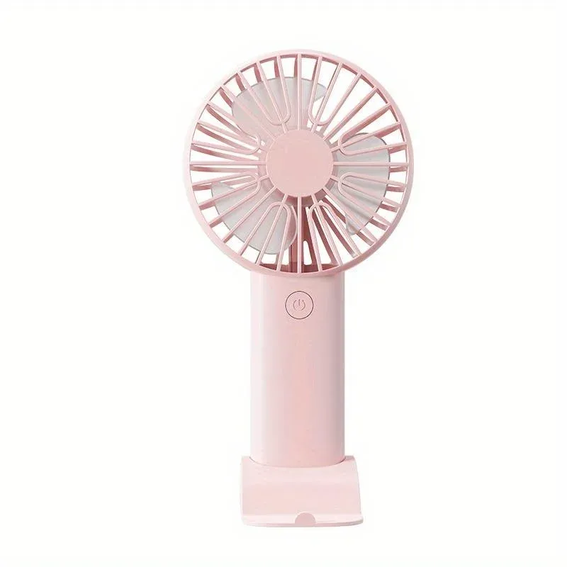 Ventilateur de bureau portable, mini ventilateur USB, 3 vitesses, support de téléphone 7