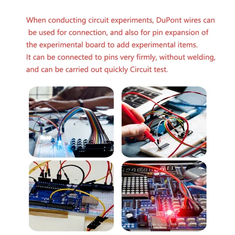 Détail des câbles Dupont pour kit Arduino