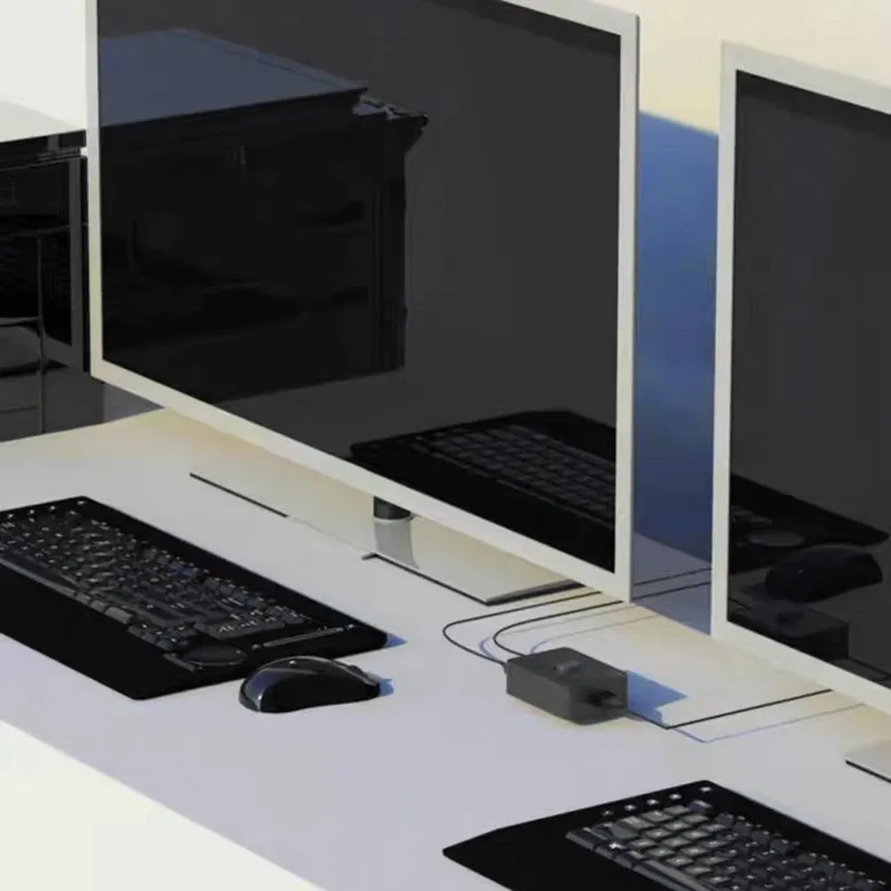 Gros plan sur le commutateur USB bidirectionnel