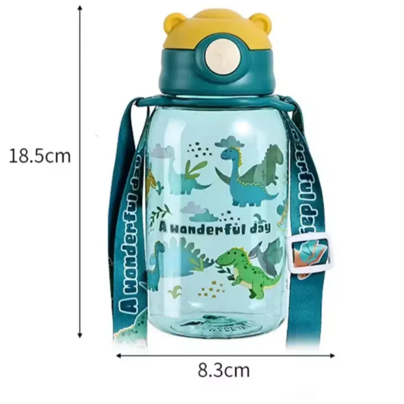 Gourde pour enfants 650 ml avec paille, sans BPA et anti-fuite 6