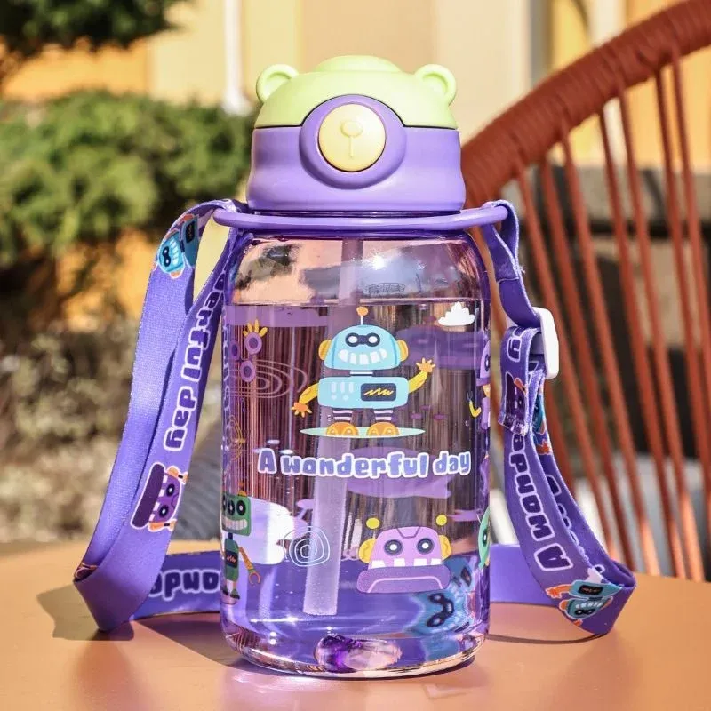 Gourde pour enfants 650 ml avec paille, sans BPA et anti-fuite 7