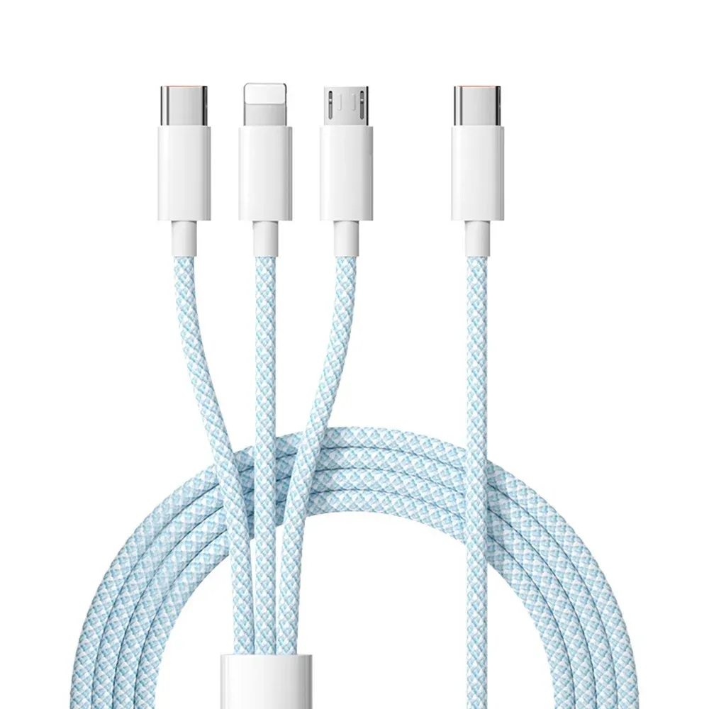 Câble de charge rapide 3 en 1 100 W pour Xiaomi, iPhone, Poco, Micro USB et USB Type-C 7
