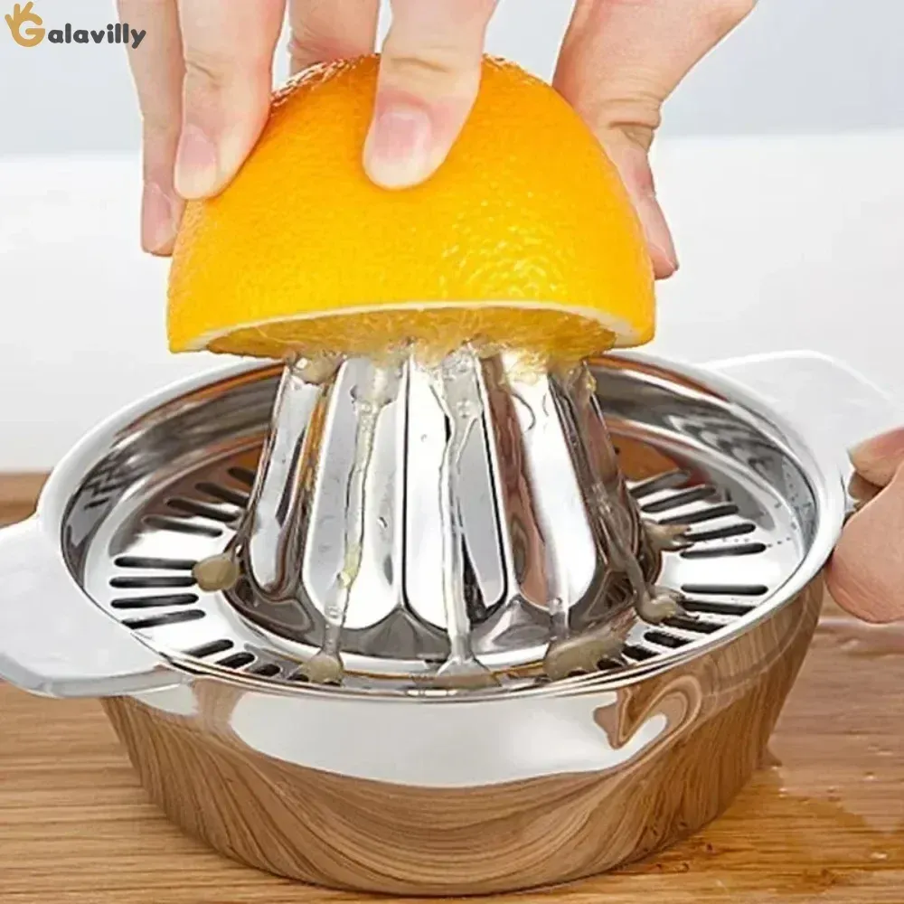 Presse-agrumes manuel portable en acier inoxydable 304, citron et orange 3