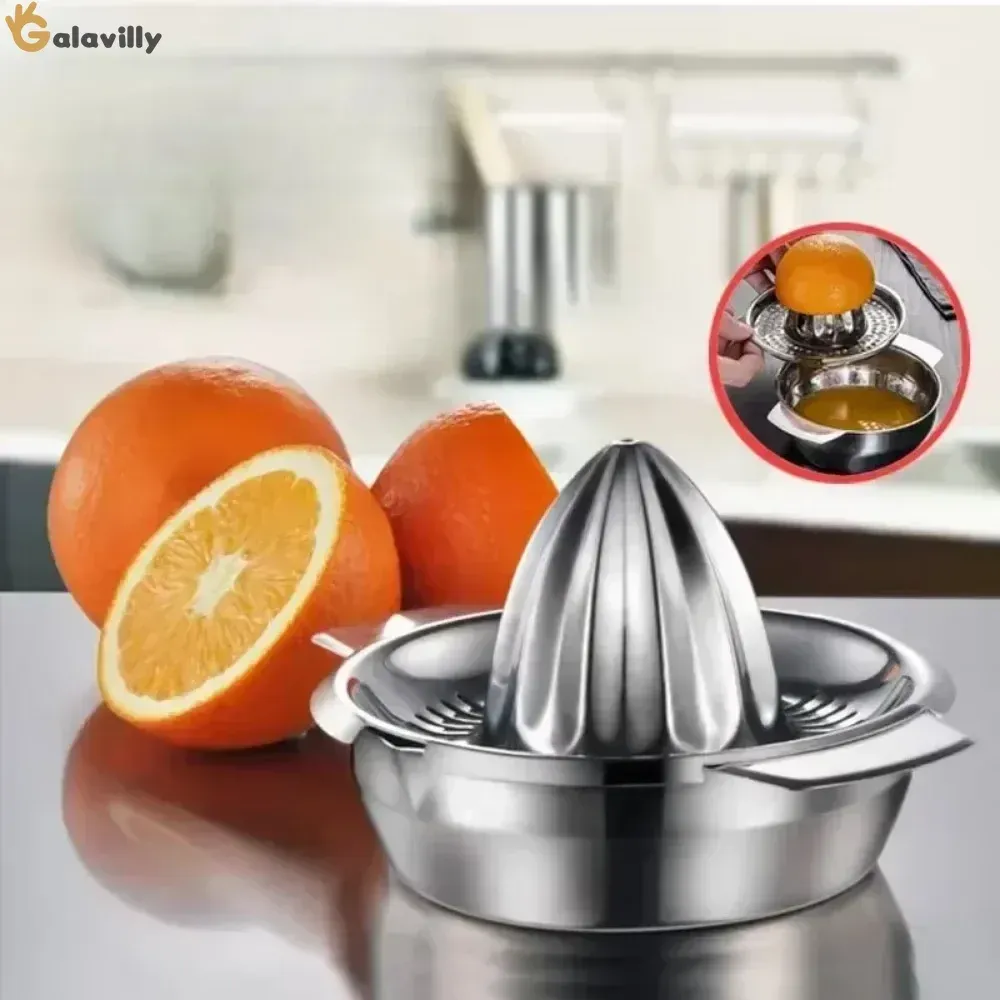Presse-agrumes manuel portable en acier inoxydable 304, citron et orange 4